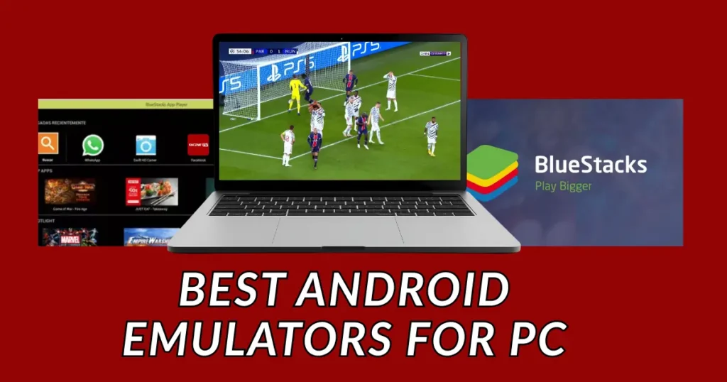 Yacine TV running on Android emulator on PC